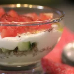 Savory Israeli breakfast parfait