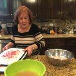 Meme Suissa preparing Moroccan beef brains