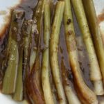 white wine-braised leeks